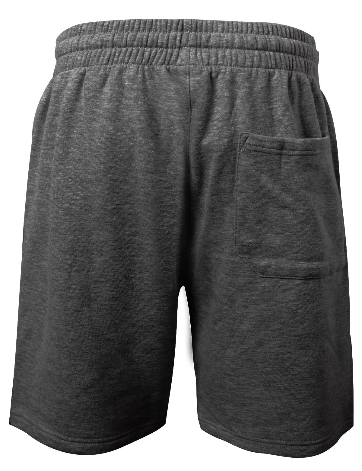 PROGO USA Men’s Shorts – Classic Fleece Workout Shorts - Men Shorts Casual with Elastic Waist - Image 5